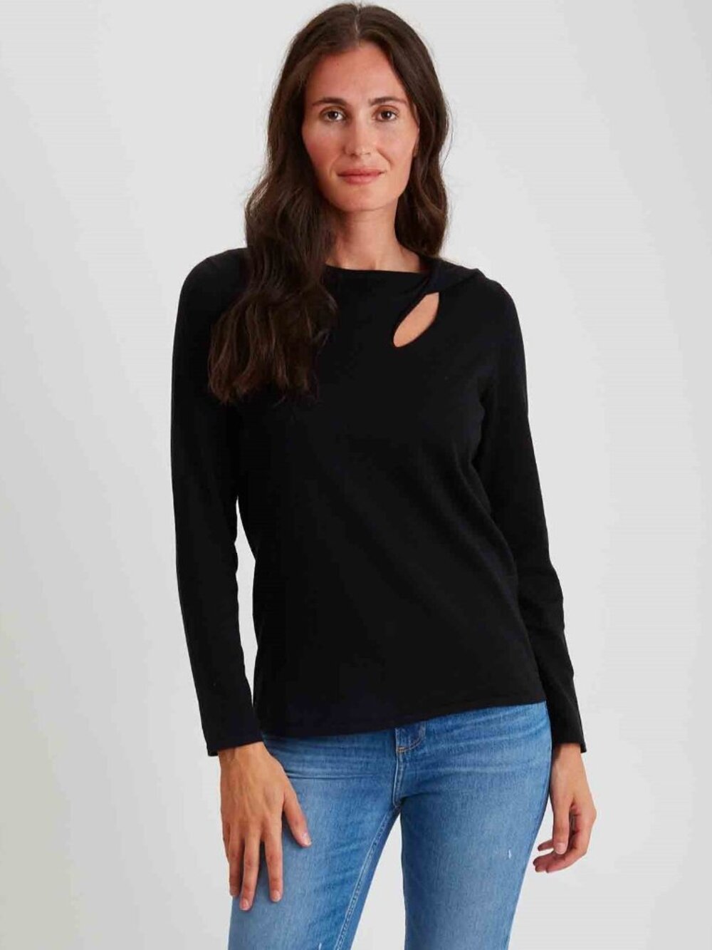 Pima Cotton Twisted Slit Neck